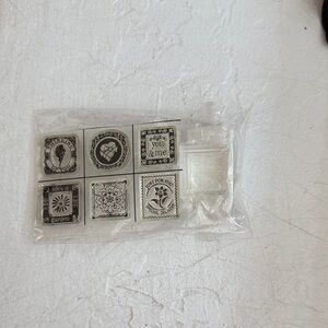 NWT CTMH 1 X 1 Inch Acrylic Block with Stamps.